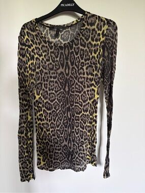 BCBGMaxAzria Leopard-Print Knit Top - Brown & Black
